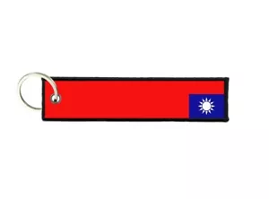 Keychain key ring tags fabric motorcycles car biker cute flag taiwan - Bild 1 von 1