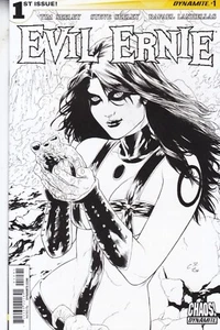 DYNAMITE ENTERTAINMENT EVIL ERNIE VOL. 2 #1 OCT 2014 CARLOS RAFAEL B&W VARIANT - Picture 1 of 1