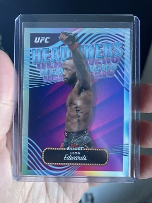 Leon Edwards Headliners Insert Refractor - 2024 Topps Finest UFC #HDL-4 - Image 1 of 2