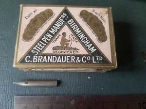 Vintage C. Brandauer & Co. Ltd. Biscribe No.1 Steel Pen Nibs - Picture 1 of 1