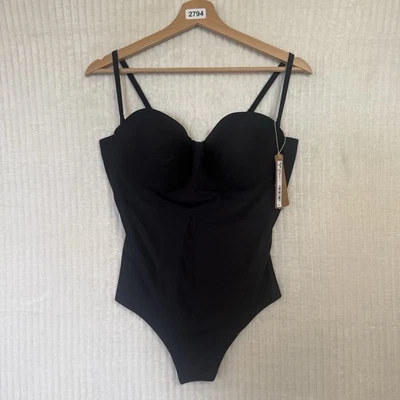 Body Skims con aros moldeado tanga talla grande ónix negro nuevo con etiquetas $120 Foto 1 de 4