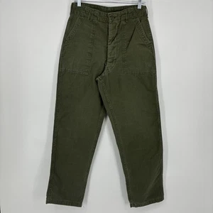 Pantalones militares vintage del ejército de Estados Unidos OG-107 para hombre con botones 29x29 satén años 70 - Imagen 1 de 15