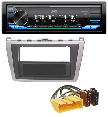 JVC Bluetooth DAB USB MP3 Autoradio für Mazda 6 (08-12) silber schwarz - Bild 1 von 4