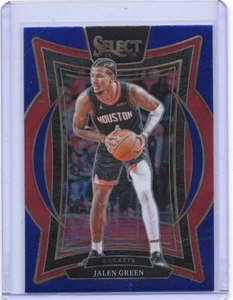 2024-25 Panini Select Basketball - Jalen Green #47 Blue Concourse Rockets - Picture 1 of 2