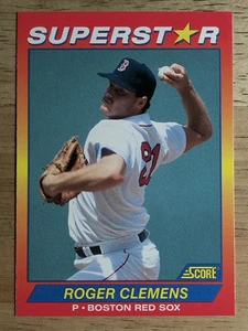 1992 Score 100 Superstars #74 Roger Clemens - Bild 1 von 2
