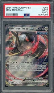PSA 9 (MC) Iron Treads ex Paldean Fates 066/091 Holo Pokemon Card B11 - Picture 1 of 2