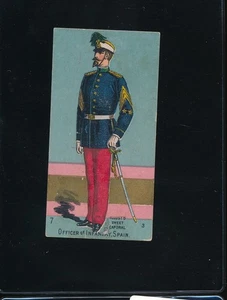 N224 1888 Kinney Military Series Officer of Infantry Spain - Fr/Pr - S4630 - Picture 1 of 3