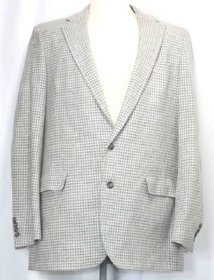 Palm Beach Lana de Cordero Pata de Gallo Traje Chaqueta Abrigo Deportivo Blazer Para Hombres Talla 50 Largo Foto 1 de 4