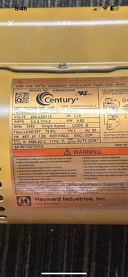 Сменный двигатель SP 26110Z1MEG для насоса Select Hayward, 1,0 л.с. - Изображение 1 из 4