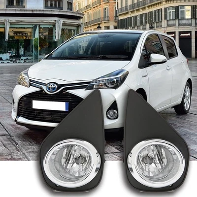 Luces antiniebla transparentes para Toyota Yaris Hatchback 2015-2017 2/4 puertas con bombillas de interruptor de bisel Foto 1 de 4