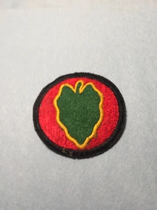 US Army -24th Inf. Div.  Color sew-on patch - Picture 1 of 5