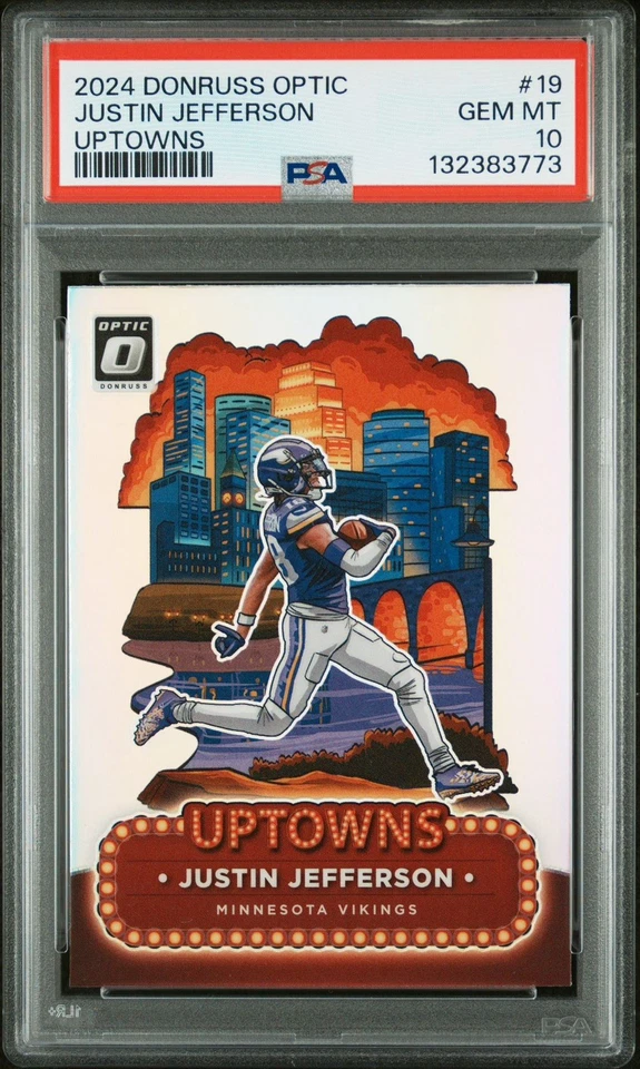 Panini Donruss Optic Uptowns 2024 Justin Jefferson #19 PSA 10 Foto 1 de 1