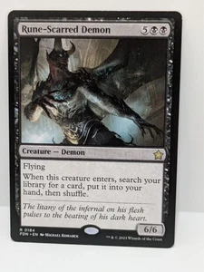 Foundations - Rune-Scarred Demon - Creature - Fdn 184 - Rare - Regular - - Picture 1 of 2