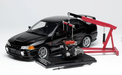 1/18 Motorhelix Mitsubishi Lancer Evolution IV Scotia Bianco M84003 - Immagine 1 di 4