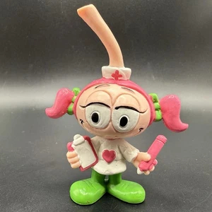 1983 Snorks 3" CASEY Pink Snork as a Nurse Vintage PVC Figure Snorkels Schleich - Picture 1 of 7