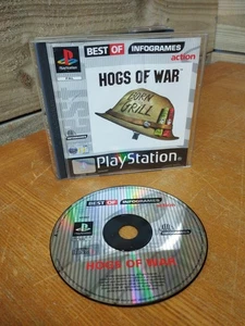 Hogs of War (PS1) edición Best Of Infogrames en caja - sin manual - disco bien funcionando - Imagen 1 de 8