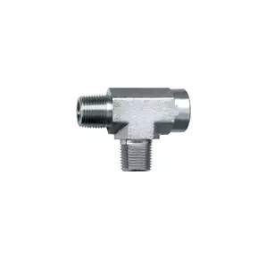 Reverse Street 3 Way Tee 3/4 NPT Male to Female Joiner Adapter Steel Fitting - Picture 1 of 6