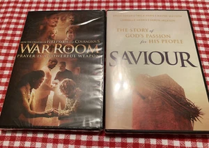 WAR ROOM - Christian Movie DVD & SAVIOUR God’s Passion NEW/SEALED DVD DUO - Picture 1 of 6