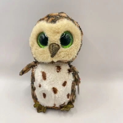 TY Beanie Boo Sammy the Owl Regular Size Collectible Tag Attached - image 1 of 4