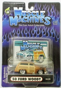 MUSCLE MACHINES ’50 FORD WOODY BROWN COMBINED SHIPPING - Picture 1 of 1