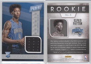 2014 Panini Black Friday Rookie Memorabilia 10 Elfrid Payton #8 Rookie RC