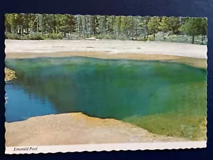 Postal Piscina Esmeralda Cuenca de arena negra Parque Nacional Yellowstone A177 - Imagen 1 de 2