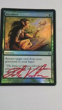Recollect  FOIL x1 Ravnica: City of Guilds signed Pete Venters   Free Ship  LP