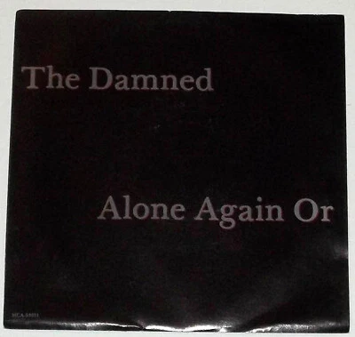 The Damned - Alone Again Or USA 1986 MCA Promotional 7" 45 Single P/S Near Mint - Image 1 of 3