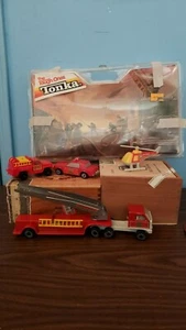 1986 Tonka The Tough Ones juego de regalo del departamento de bomberos 1009 - Imagen 1 de 10