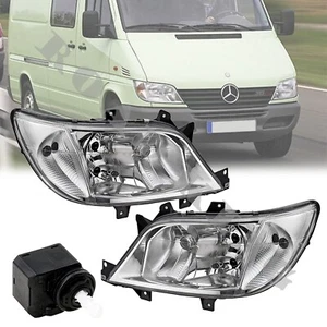 2x Scheinwerfer LH+RH Sprinter W903 Mit Nebel H7/H7/H3 E-Pruf Mit Stellmotor - Bild 1 von 9