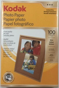 Carta fotografica Kodak - Carta fotografica lucida - 100 fogli - Nuova - Foto 1 di 2