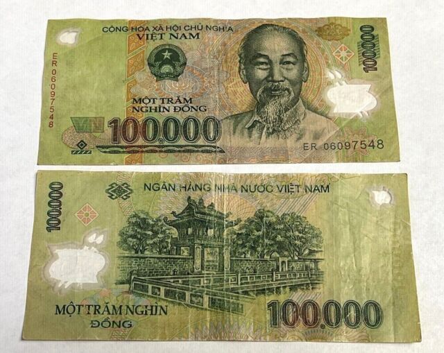 Vietnamese Dong Security Features for the 500k, 200k, 100k, 50k Notes