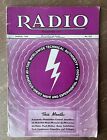 VTG March 1938 RADIO Magazine Amateur Short Wave Experimental Radio Authority