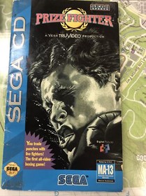 Prize Fighter Sega CD ,Manual & BACK   COVER .