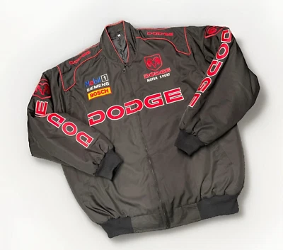Chaqueta DE COLECCIÓN Dodge RAM Motorsports Bomber Pit Cremallera Estilo NASCAR XL Foto 1 de 4