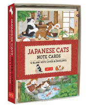 Tuttle Editors Japanese Cats Note Cards (Paperback)