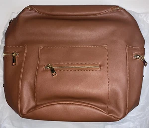 Leder Wickeltasche Rucksack, Ezgnuk Reiserucksack, große Kapazität Umstandsmode... - Bild 1 von 5