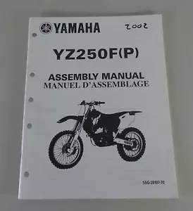 Instrucciones De Montaje / Manual De Ensamblaje Yamaha YZ 250 F (P) De 2002 - Imagen 1 de 1