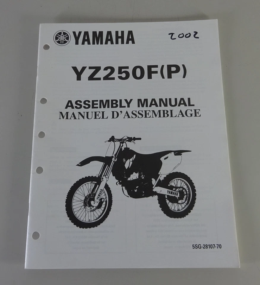 Instrucciones De Montaje / Manual De Ensamblaje Yamaha YZ 250 F (P) De 2002 - Imagen 1 de 1