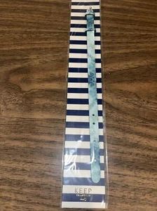 stella and dot keep collective indigo tie dye cream leather band - Picture 1 of 4