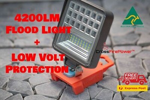 Work Light for 18v Milwaukee battery Flood Torch Camping Light Torch 4200LM