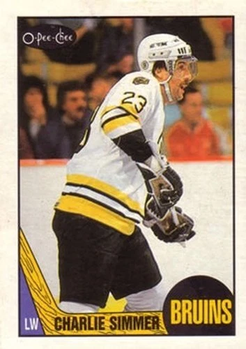 #52 Charlie Simmer - Boston Bruins - 1987-88 O-Pee-Chee Hockey - Image 1 of 1
