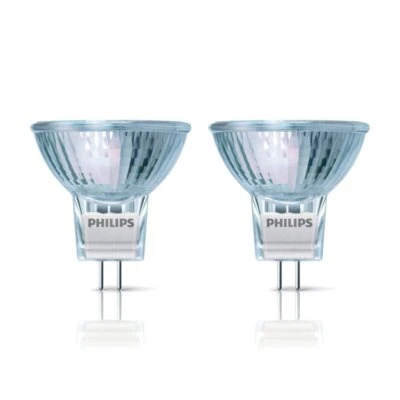 2-Pack of Philips Halogen MR11 GU4 12V 35W Reflector Spot 4000h 30° Warm White - Image 1 of 3