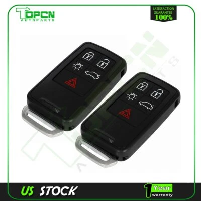 2 Para Volvo XC70 S80 2008 2009 2010 2011 2012-2016 Llavero Carcasa Repuesto Foto 1 de 4