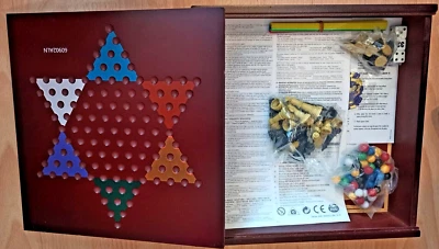 Draughts game. 10 Game Set Wooden / New with instructions min 2 players - Image 1 of 4