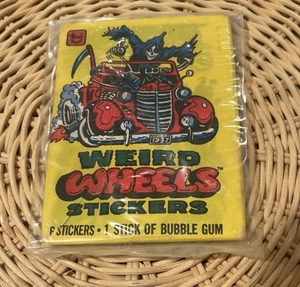 Ungeöffnet 1980 Wachspaket Weird Wheels Ex+ - Bild 1 von 1