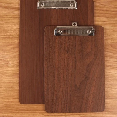 2PCS Clip per Menù in Legno Cucina Ristorante Menù Porta Menù Clipboard A4+A5 - Immagine 1 di 4