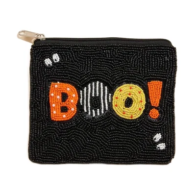 Boo! Mini bolsa de lona con cuentas de semillas de Halloween ~Hecha en India~ Foto 1 de 4
