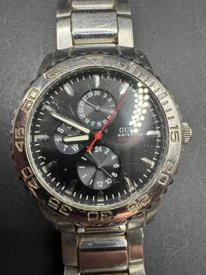 Guess Waterpro Men's Watch G95377G Black Dial Stainless Steel 41.4mm 100M WR - Image 1 of 4