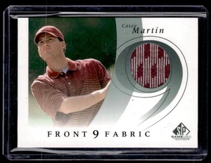 Casey Martin 2002 SP Game Used Front 9 Fabric #F9S-MA MEM - Picture 1 of 2